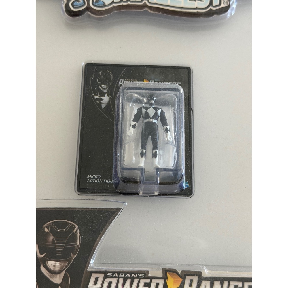 Worlds Smallest Power Rangers Black Ranger Micro Action Figure Super Impulse